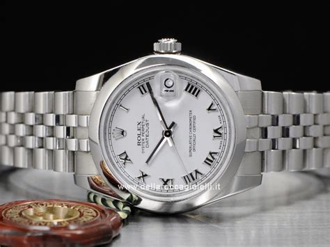 Rolex Datejust 31 Medio Quadrante Bianco Numeri Romani 